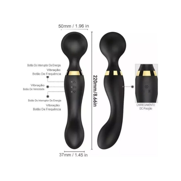 DarazToy.Com.Pk Double Ended 2 in 1 Wand Vibrator - DarazToy.Com
