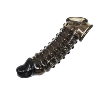 Black Color Dotted Penis Sleeve Condom In Pakistan