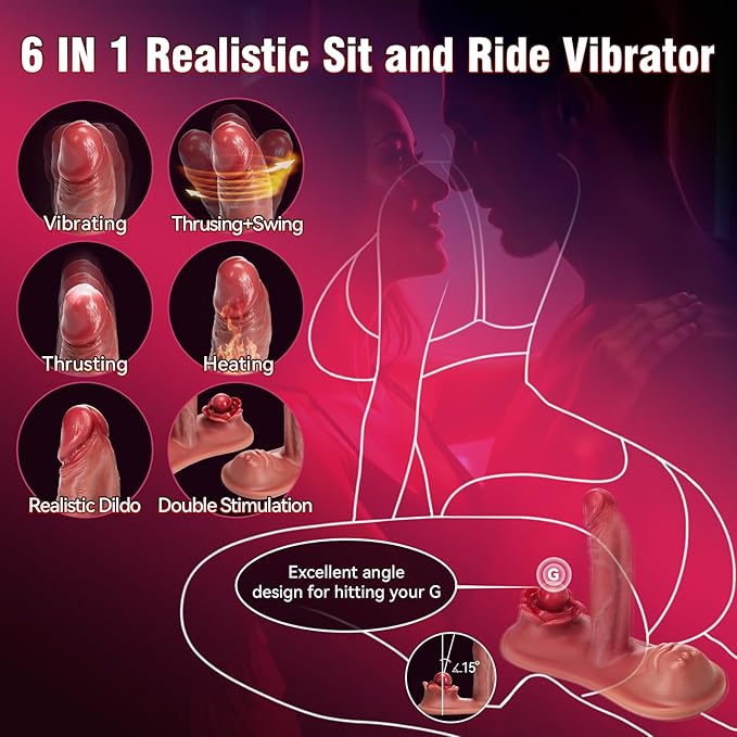 Sex Toys Thrusting Dildo Vibrator