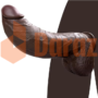 11.6in Huge Thick Big Black Dildo