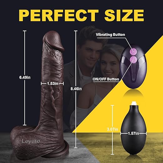 DarazToy.Com.Pk 8.46 Black Squirting Dildo