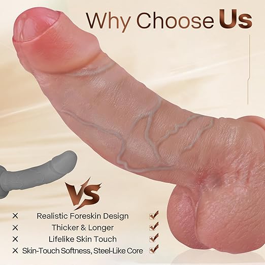 DarazToy.Com.Pk 11 Realistic Uncut Foreskin Big Dildo