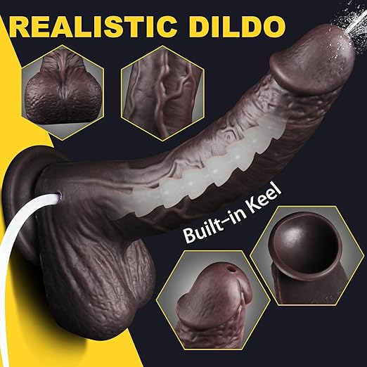 DarazToy.Com.Pk 8.46 Black Squirting Dildo