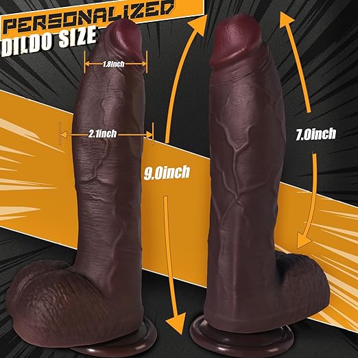 DarazToy.Com.Pk 9 Inch Black Thick Big Dildo