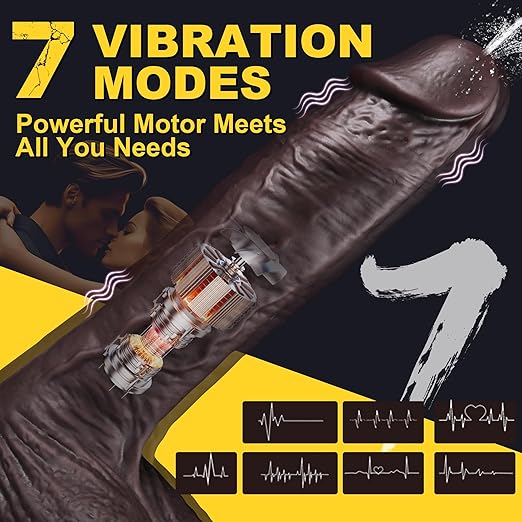DarazToy.Com.Pk 8.46 Black Squirting Dildo