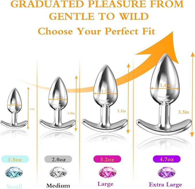 DarazToy.Com.Pk 4PCS Anal Butt Plug