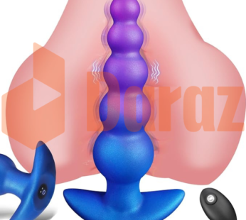 8 Vibrating Anal Beads Butt Plug