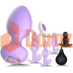 Silicone Vibrating Butt Plug with Remote Control - DarazToy.Com.Pk