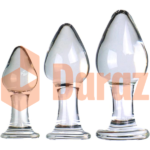 3Pcs Crystal Glass Anal Butt Plug