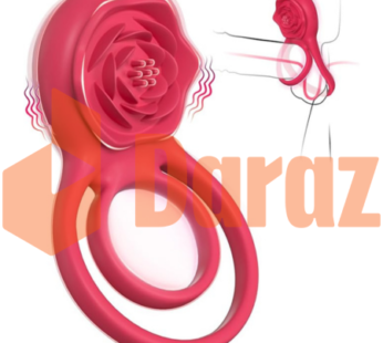 Vibrating Cock Ring with Rose